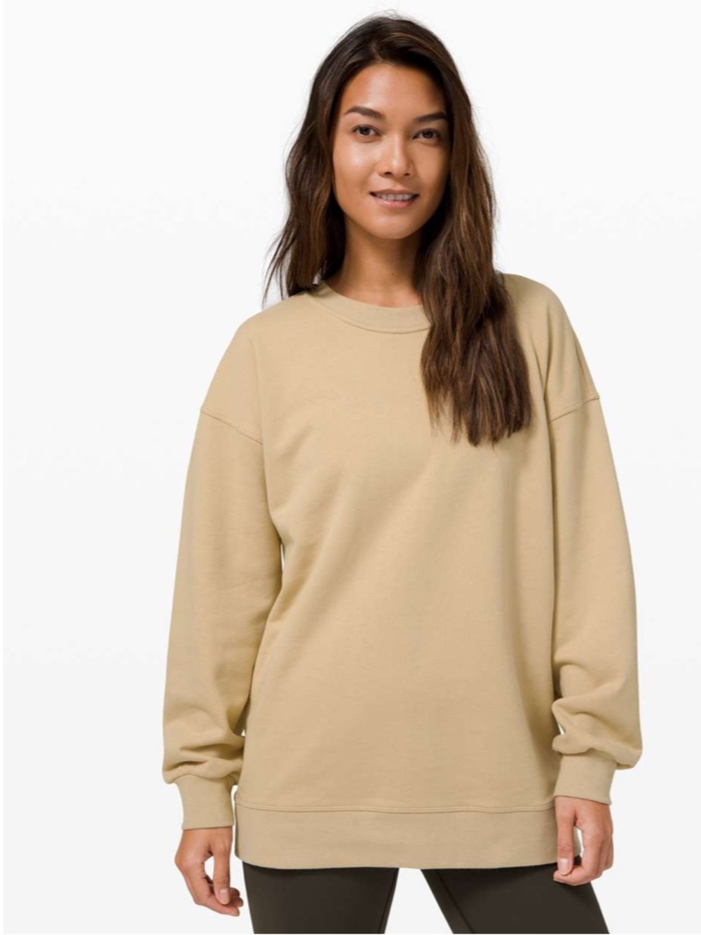 Lululemon Perfectly Oversized Crew Sweatshirt Trench Sz 10
